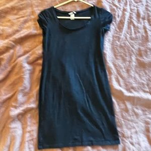 Women’s Grey H&M Basics T-Shirt Dress Small